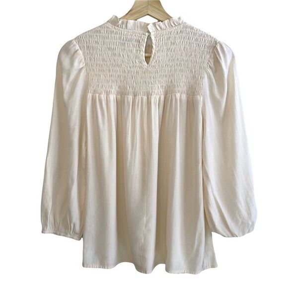 Polagram Smocked Flowy Blouse - Picture 3 of 5